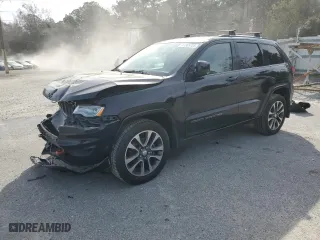 2017 Jeep Grand Cherokee Overland with VIN 1C4RJECG3HC723653, listed as a Copart auction lot 47365725 with 63,827 mi miles and Salvage Title. Bid and sale history available at carsss.com. Image 1.