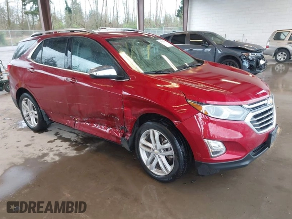2019 Chevrolet Equinox Premier with VIN 2GNAXYEX8K6223490, listed as a IAAI auction lot 41979705 with 57,462 mi miles. Bid and sale history available at carsss.com. Image 1.