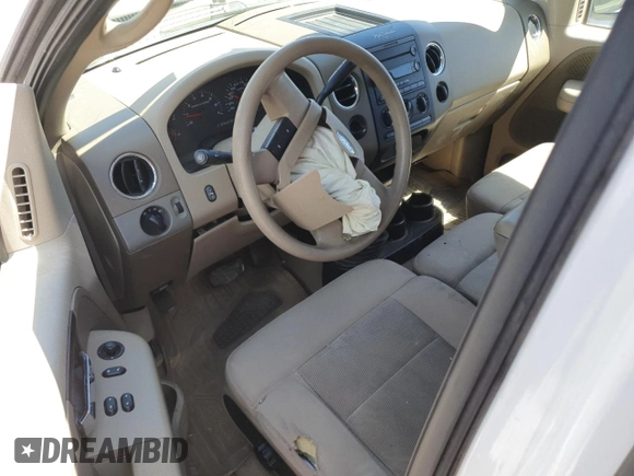 2005 Ford F-150 XL with VIN 1FTRF14W35NA57183, listed as a Copart auction lot 54779225 with Not provided miles and Salvage title. Bid and sale history available at DreamBid. Image 8.