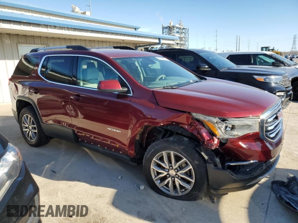 2018 GMC Acadia SLE z VIN 1GKKNLLS0JZ124148, wystawiony jako Copart lot #42718525 z przebiegiem 53 407 mil mil oraz Szkoda całkowita • Salvage title. Historia ofert i sprzedaży dostępna na DreamBid. Obrazek 4.