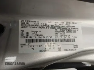2016 Ford Focus SE with VIN 1FADP3F29GL326918, listed as a IAAI auction lot 41561811 with 44,496 mi miles. Bid and sale history available at carsss.com. Image 9.