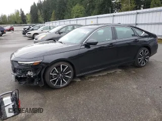 2023 Honda Accord Touring with VIN 1HGCY2F83PA045874, listed as a Copart auction lot 52788105 with 7,407 mi miles and Salvage title. Bid and sale history available at DreamBid. Image 1.