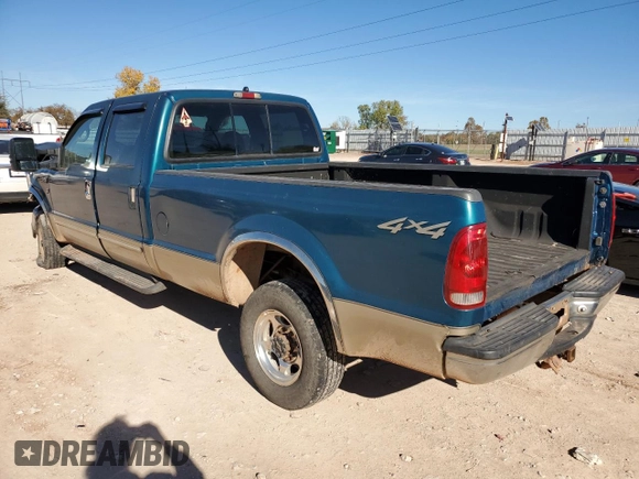 2000 Ford Super Duty F-250 XL with VIN 1FTNW21S9YED38978, listed as a Copart auction lot 81680254 with 197,016 mi miles and Salvage Title. Bid and sale history available at carsss.com. Image 2.