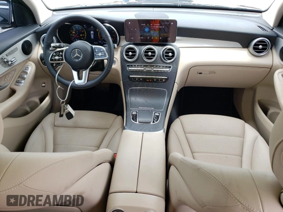 2022 Mercedes-Benz GLC 300 with VIN W1N0G8DB7NG119841, listed as a Copart auction lot 59326695 with 20,471 mi miles and Salvage title. Bid and sale history available at DreamBid. Image 8.