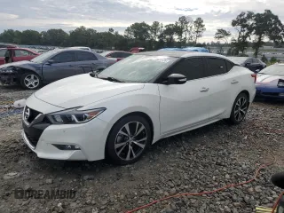 2018 Nissan Maxima S with VIN 1N4AA6AP7JC375292, listed as a Copart auction lot 74683124 with 41,216 mi miles and Salvage title. Bid and sale history available at DreamBid. Image 1.