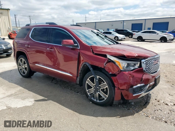 2018 GMC Acadia Denali with VIN 1GKKNPLS1JZ132069, listed as a Copart auction lot 55849365 with 76,936 mi miles and Salvage title. Bid and sale history available at DreamBid. Image 4.