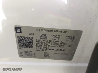 2019 Chevrolet Traverse RS with VIN 1GNERJKW5KJ274298, listed as a IAAI auction lot 41607870 with 42,434 mi miles. Bid and sale history available at carsss.com. Image 9.