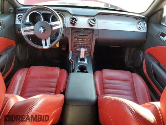 2005 Ford Mustang GT Deluxe with VIN 1ZVHT85H555246184, listed as a Copart auction lot 80784214 with 99,288 mi miles and Salvage Title. Bid and sale history available at DreamBid. Image 8.