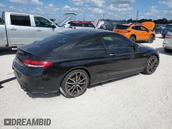 2021 Mercedes-Benz C 43 AMG with VIN W1KWJ6EB0MG091570, listed as a Copart auction lot 77256964 with Not provided miles and Non repairable. Bid and sale history available at DreamBid. Image 3.