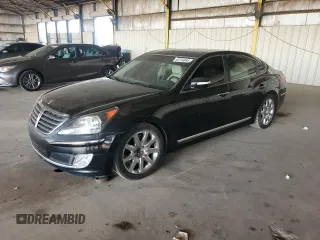 2012 Hyundai Equus Signature z VIN KMHGH4JH2CU045727, wystawiony jako Copart lot #60744895 z przebiegiem 118 223 mil mil oraz Czysty tytuł • Clean title. Historia ofert i sprzedaży dostępna na DreamBid. Obrazek 1.