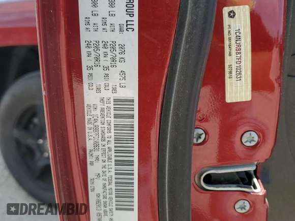 2015 Jeep Patriot Sport with VIN 1C4NJRBB7FD102631, listed as a Copart auction lot 53486955 with 228,710 mi miles and Clean Title. Bid and sale history available at carsss.com. Image 13.
