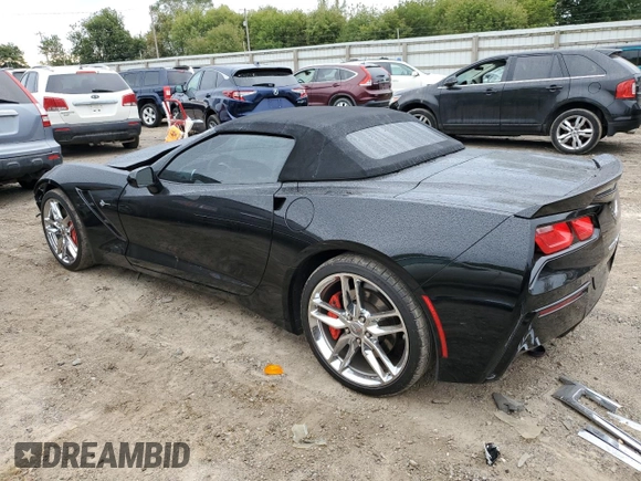 2015 Chevrolet Corvette Z51 2LT with VIN 1G1YK3D75F5125246, listed as a Copart auction lot 72342704 with 12,031 mi miles and Clean Title. Bid and sale history available at carsss.com. Image 2.