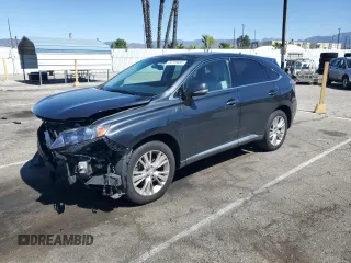 2010 Lexus RX 450h with VIN JTJZB1BA0A2000922, listed as a Copart auction lot 49775685 with 59,585 mi miles and Salvage Title. Bid and sale history available at DreamBid. Image 1.