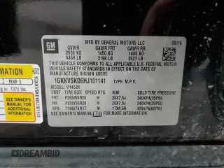 2017 GMC Acadia Limited z VIN 1GKKVSKD6HJ101141, wystawiony jako Copart lot #47449635 z przebiegiem 80 336 mil mil oraz Szkoda całkowita • Salvage title. Historia ofert i sprzedaży dostępna na DreamBid. Obrazek 14.