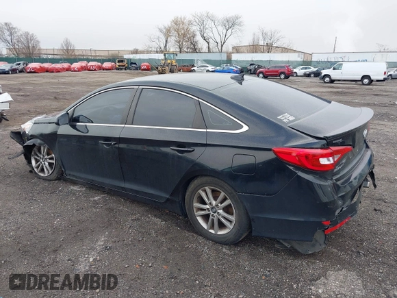 2017 Hyundai Sonata SE with VIN 5NPE24AF0HH555667, listed as a IAAI auction lot 41864287 with 96,380 mi miles and . Bid and sale history available at DreamBid. Image 3.