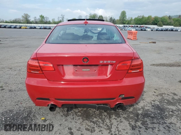 2011 BMW 3 Series 335is with VIN WBAKG1C58BE362906, listed as a Copart auction lot 54688045 with Not provided miles and Salvage title. Bid and sale history available at DreamBid. Image 6.