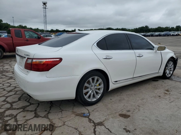 2012 Lexus LS 460 with VIN JTHCL5EFXC5013357, listed as a Copart auction lot 58386915 with 212,034 mi miles and Salvage title. Bid and sale history available at DreamBid. Image 3.