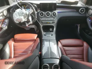 2021 Mercedes-Benz GLC with VIN W1N0G6EB8MF919412, listed as a Copart auction lot 46492315 with 47,180 mi miles and Salvage Title. Bid and sale history available at carsss.com. Image 8.