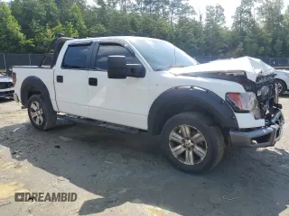 2012 Ford F-150 XL with VIN 1FTFW1ET9CFD07167, listed as a Copart auction lot 58078515 with 235,200 mi miles and Salvage title. Bid and sale history available at DreamBid. Image 4.