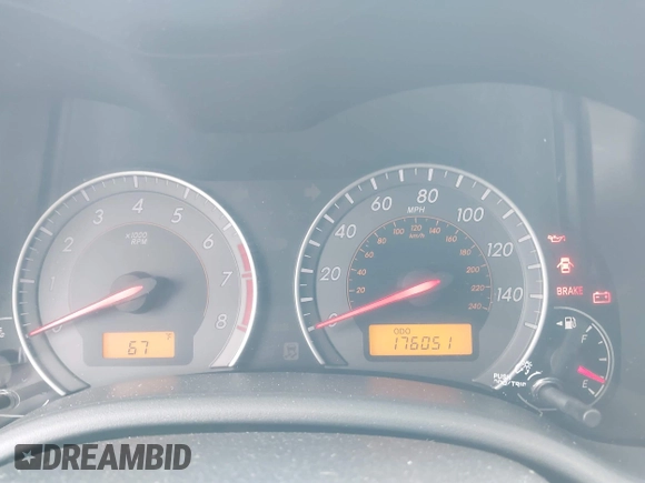 2010 Toyota Corolla with VIN 2T1BU4EE9AC402969, listed as a IAAI auction lot 42320236 with 176,051 mi miles and . Bid and sale history available at DreamBid. Image 7.