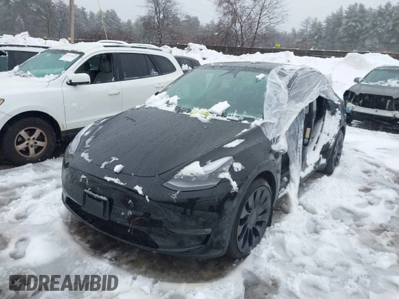 2023 Tesla Model Y Performance with VIN 7SAYGDEF4PF797192, listed as a IAAI auction lot 41550259 with 13,312 mi miles and . Bid and sale history available at DreamBid. Image 19.