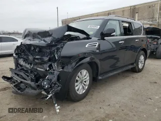 2021 Nissan Armada SV with VIN JN8AY2AD0M9660541, listed as a Copart auction lot 48254955 with 78,761 mi miles and Salvage Title. Bid and sale history available at carsss.com. Image 1.