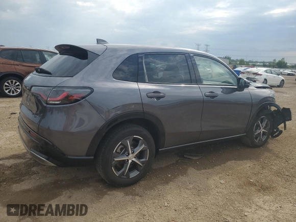 2024 Honda HR-V EX-L with VIN 3CZRZ2H72RM746142, listed as a Copart auction lot 59105515 with 10,962 mi miles and Salvage title. Bid and sale history available at DreamBid. Image 3.