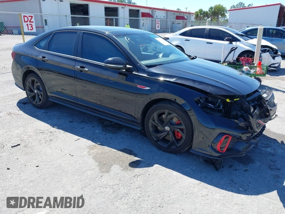 2024 Volkswagen Jetta GLI Autobahn with VIN 3VW1T7BU9RM050889, listed as a IAAI auction lot 41741652 with 5,275 mi miles and . Bid and sale history available at DreamBid. Image 1.