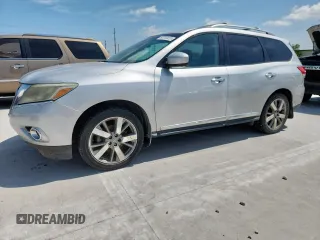 2014 Nissan Pathfinder S z VIN 5N1AR2MM5EC613171, wystawiony jako Copart lot #60203825 z przebiegiem 181 500 mil mil oraz Czysty tytuł • Clean title. Historia ofert i sprzedaży dostępna na DreamBid. Obrazek 1.