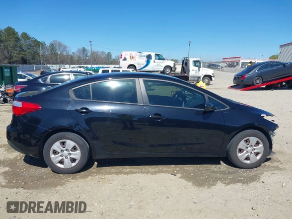 2014 Kia Forte LX with VIN KNAFK4A67E5245996, listed as a IAAI auction lot 41817051 with 133,377 mi miles. Bid and sale history available at carsss.com. Image 14.