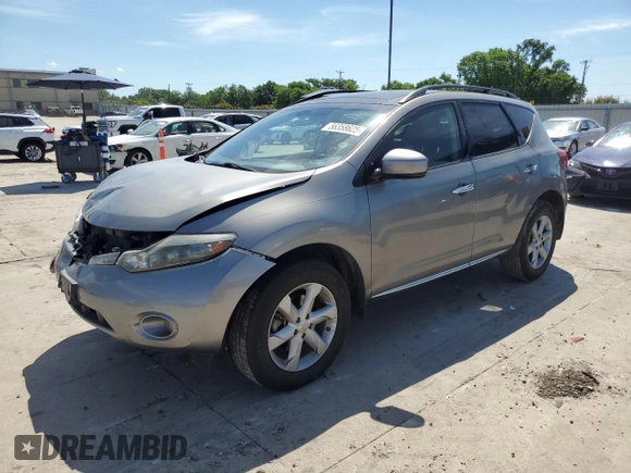2010 Nissan Murano S z VIN JN8AZ1MU8AW000103, wystawiony jako Copart lot #56358625 z przebiegiem 150 601 mil mil oraz Szkoda całkowita • Salvage title. Historia ofert i sprzedaży dostępna na DreamBid. Obrazek 1.