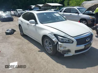2017 Infiniti M with VIN JN1BY1ARXHM770573, listed as a IAAI auction lot 42540608 with 88,712 mi miles and . Bid and sale history available at DreamBid. Image 1.