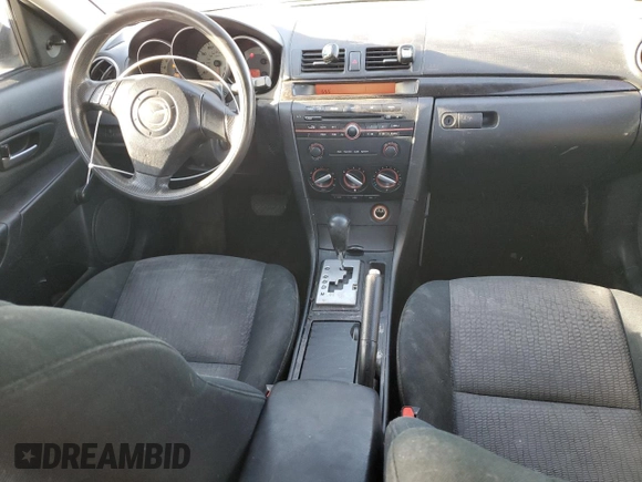 2008 Mazda 3 i Sport with VIN JM1BK12F281778705, listed as a Copart auction lot 89202195 with 243,541 mi miles and Salvage Title. Bid and sale history available at DreamBid. Image 8.