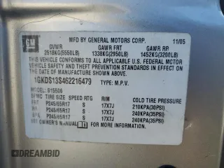 2006 GMC Envoy SLT with VIN 1GKDS13S462216479, listed as a Copart auction lot 46585255 with 259,219 mi miles and Salvage Title. Bid and sale history available at carsss.com. Image 15.
