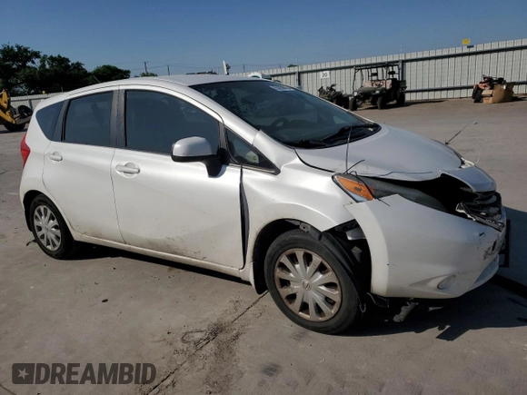 2014 Nissan Note S with VIN 3N1CE2CP1EL417529, listed as a Copart auction lot 53250805 with Not Provided miles and Salvage Title. Bid and sale history available at DreamBid. Image 4.