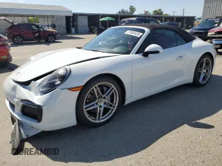2018 Porsche 911 Carrera with VIN WP0CA2A90JS138078, listed as a Copart auction lot 57604435 with 32,841 mi miles and Salvage title. Bid and sale history available at DreamBid. Image 1.