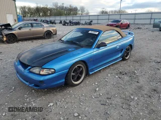 1996 Ford Mustang GT with VIN 1FALP45X2TF178232, listed as a Copart auction lot 76529834 with 144,505 mi miles and Salvage Title. Bid and sale history available at carsss.com. Image 1.