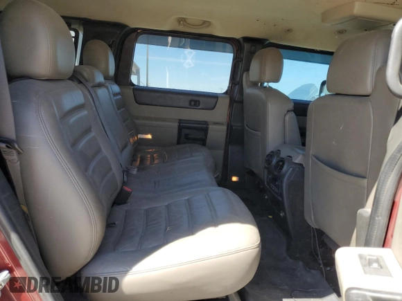 2005 Hummer H2 SUV with VIN 5GRGN23U25H109190, listed as a Copart auction lot 49460795 with 191,199 mi miles and Salvage Title. Bid and sale history available at carsss.com. Image 11.