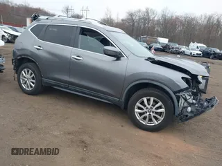 2017 Nissan Rogue SV with VIN KNMAT2MV2HP599368, listed as a IAAI auction lot 42006387 with 88,217 mi miles. Bid and sale history available at carsss.com. Image 1.