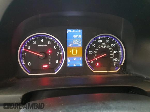 2010 Honda CR-V EX with VIN 5J6RE4H51AL012104, listed as a Copart auction lot 54523335 with 128,736 mi miles and Salvage Title. Bid and sale history available at carsss.com. Image 9.