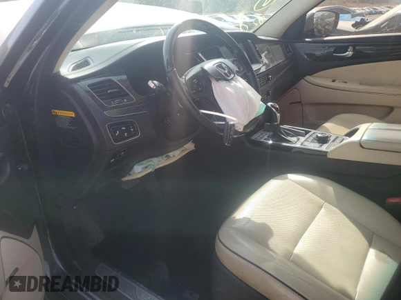 2014 Hyundai Equus Signature with VIN KMHGH4JH6EU077924, listed as a Copart auction lot 49043885 with 101,753 mi miles and Salvage Title. Bid and sale history available at DreamBid. Image 7.