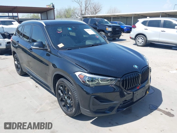 2021 BMW X1 sDrive28i with VIN WBXJG7C07M3M65841, listed as a IAAI auction lot 41877032 with 79,817 mi miles and . Bid and sale history available at DreamBid. Image 1.