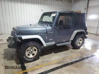 2001 Jeep Wrangler SE with VIN 1J4FA29P31P357744, listed as a Copart auction lot 45743275 with 188,045 mi miles and Salvage Title. Bid and sale history available at carsss.com. Image 1.