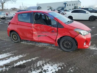2015 Toyota Yaris L with VIN VNKKTUD38FA025170, listed as a Copart auction lot 44737375 with 61,926 mi miles and Salvage Title. Bid and sale history available at DreamBid. Image 4.
