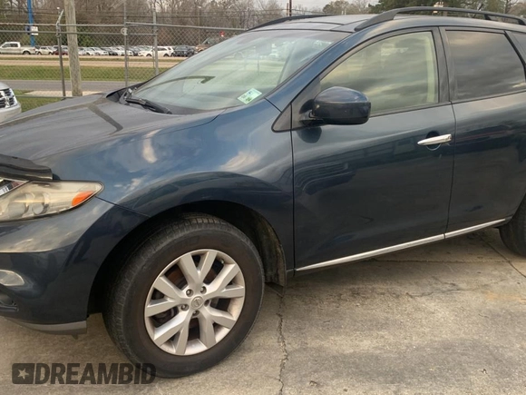 2013 Nissan Murano S with VIN JN8AZ1MU1DW206397, listed as a Copart auction lot 87551185 with 182,215 mi miles and Salvage Title. Bid and sale history available at carsss.com. Image 2.