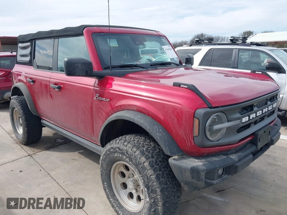 2021 Ford Bronco with VIN 1FMDE5BHXMLB01758, listed as a IAAI auction lot 41418048 with 31,652 mi miles and . Bid and sale history available at DreamBid. Image 1.