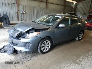 2013 Mazda 3 i SV with VIN JM1BL1TG1D1765281, listed as a Copart auction lot 60677965 with 157,706 mi miles and Salvage title. Bid and sale history available at DreamBid. Image 1.