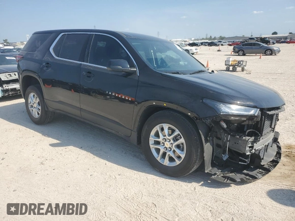 2022 Chevrolet Traverse LS with VIN 1GNERFKW1NJ101766, listed as a Copart auction lot 68106834 with 15,594 mi miles and Salvage Title. Bid and sale history available at carsss.com. Image 4.