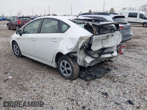 2013 Toyota Prius One with VIN JTDKN3DUXD5544751, listed as a IAAI auction lot 42019257 with 154,450 mi miles and . Bid and sale history available at carsss.com. Image 3.