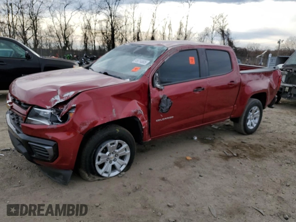 2021 Chevrolet Colorado 2WD LT с VIN 1GCGSCEN4M1210292, выставлен на аукционе Copart как лот 49714505 с пробегом 96 725 миль миль и Списание • Salvage title. История ставок и продаж доступна на DreamBid. Изображение 1.